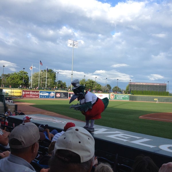 Photo taken at Dow Diamond by Lisa S. on 7/27/2013