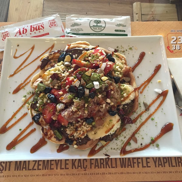 Photo taken at Ab&#39;bas Waffle by Erkan A. on 4/26/2015