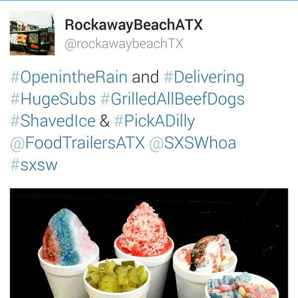 Снимок сделан в Rockaway Beach ATX Shaved Ice &amp; Subs пользователем Corey R. 3/17/2015