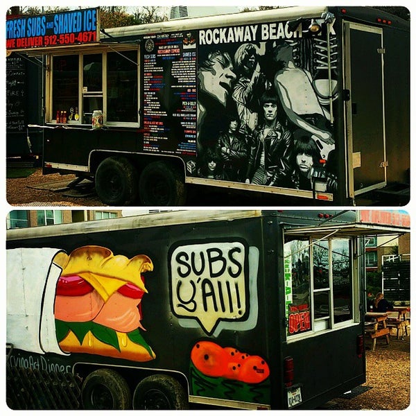 Foto diambil di Rockaway Beach ATX Shaved Ice &amp; Subs oleh Corey R. pada 2/20/2015