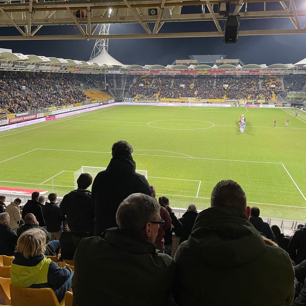 Photo taken at Parkstad Limburg Stadion by Rick M. on 3/14/2022