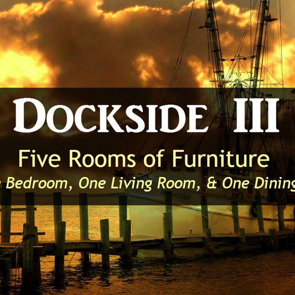 Dockside II 5 room home furniture package - Click read more to go to online catalog