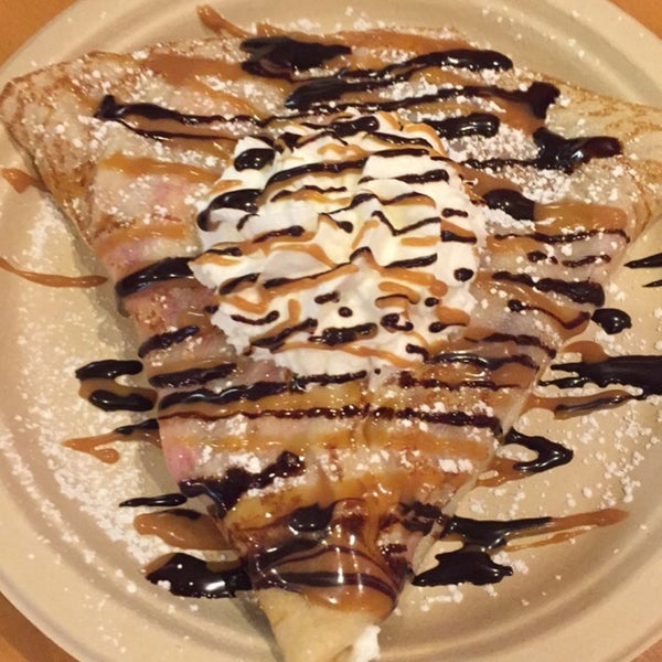 Photo taken at Coco Crepes, Waffles &amp; Coffee by Steven-Loc P. on 4/21/2015