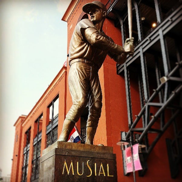 Photos at Stan Musial Statue at Busch Stadium - Downtown East