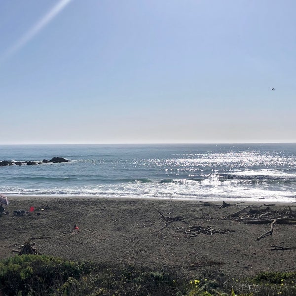 Photo taken at Moonstone Beach by Ashley F. on 3/31/2021