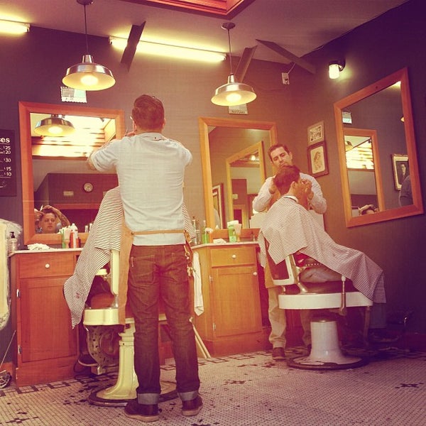 Photo taken at Temescal Alley Barbershop by Alex H. on 3/21/2013