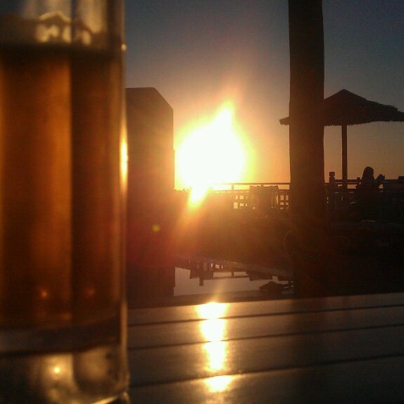 Cold beer, and sunset....on a panorama over the cyclades!