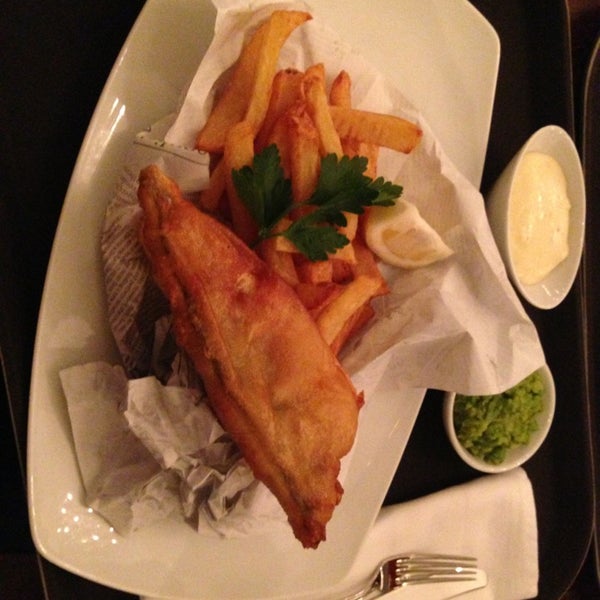 Photo taken at Fish &amp; Chips 21 Dlouha St. by Adley on 2/15/2013