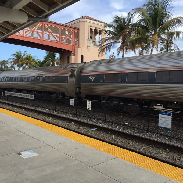 West Palm Beach Amtrak Rail Station in Downtown West Palm Beach
