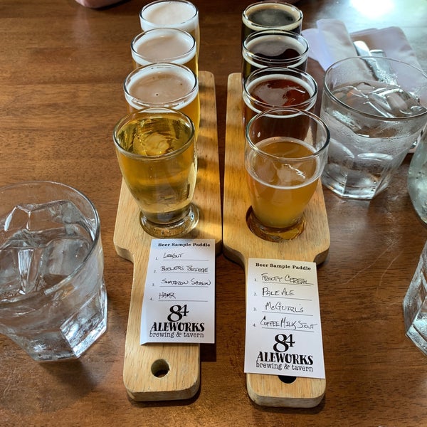 Photo taken at 84 Aleworks Brewing &amp; Tavern by Liz S. on 6/30/2019