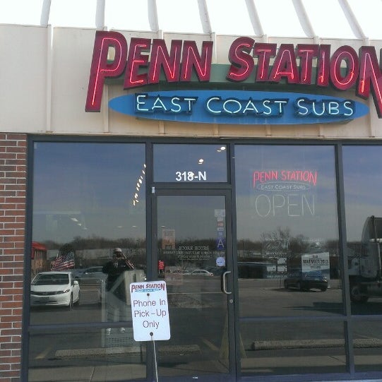 Penn Station East Coast Subs, 318 Mid Rivers Mall Dr, Saint Peters, MO, pen...