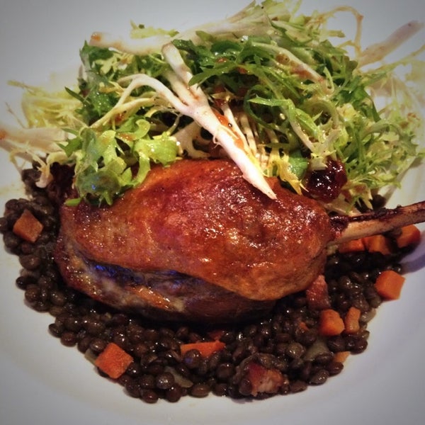 Crispy Duck Confit melts and crackles in your mouth!