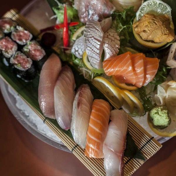 Highly recommended: The ornate Ginza sushi and sashimi platter which features such delicacies as blue fin tuna belly, sea urchin and baby yellowtail.