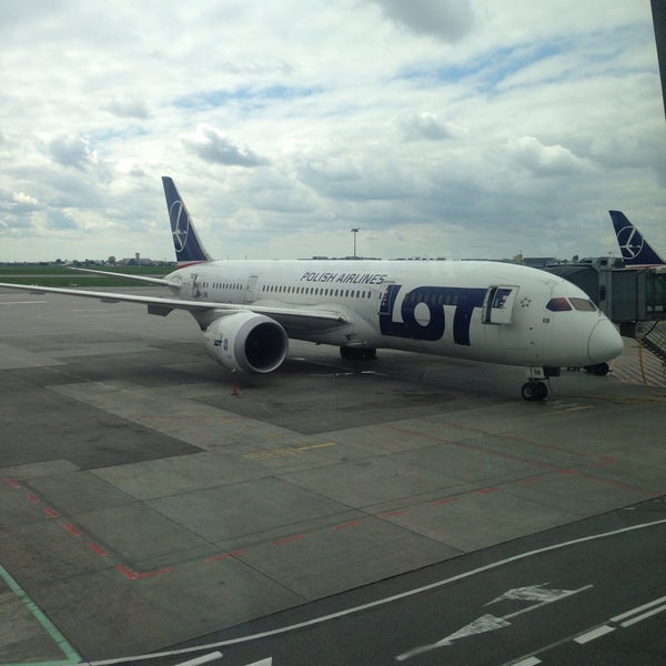 Photo taken at Warsaw Chopin Airport (WAW) by Robert G. on 5/11/2015