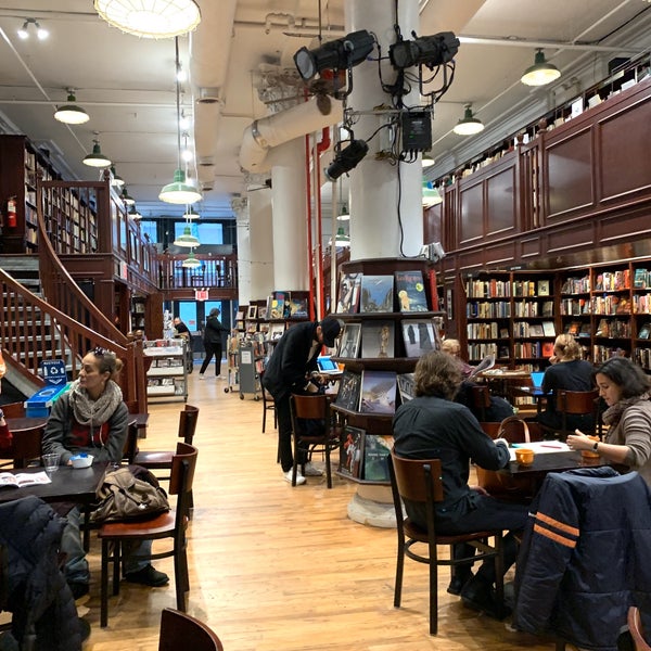 Spectacular bookstore cafe in the backstreets of SoHo, when you need to take a load off during a heavy day of shopping