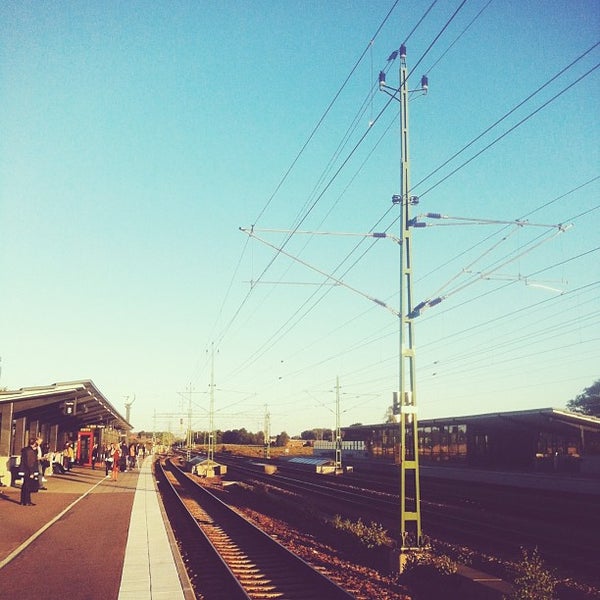 Photo taken at Falkenberg Station by Jennie D. on 8/26/2013