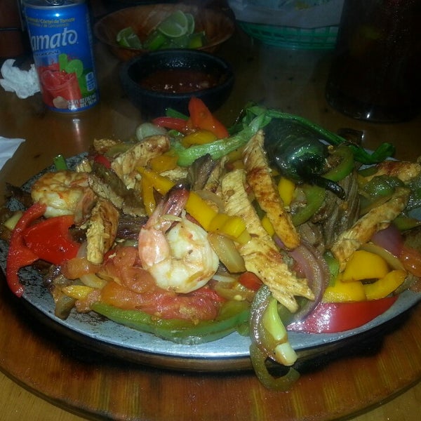 This are the real Mexucan fajitas!! From Bronco's Grill