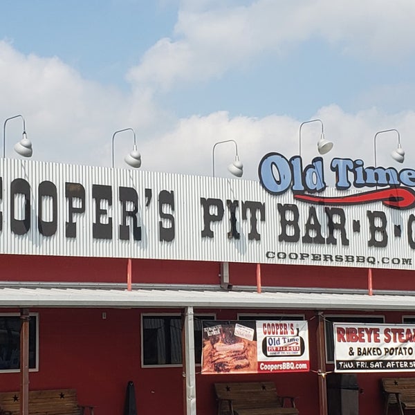 Photo taken at Cooper&#39;s Old Time Pit Bar-B-Que by Nick M. on 6/1/2018