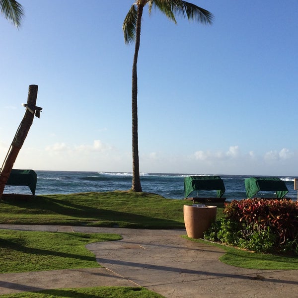 Photo taken at Lava&#39;s on Poipu Beach by Elaine T. on 11/15/2015
