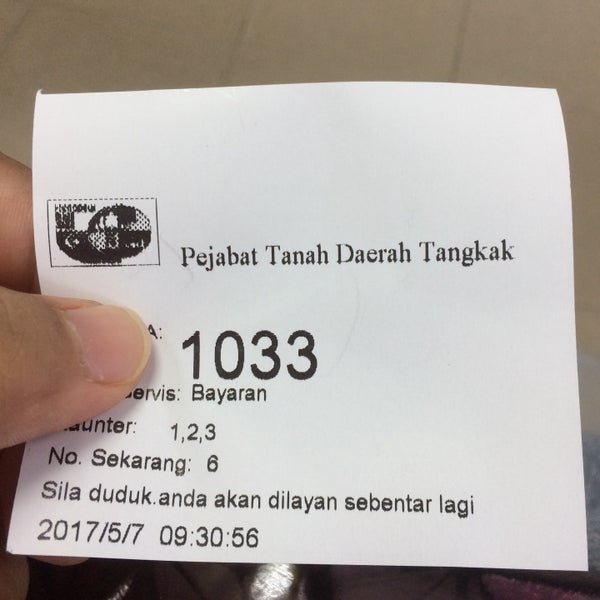 Pejabat Tanah Daerah Ledang Tangkak Johor