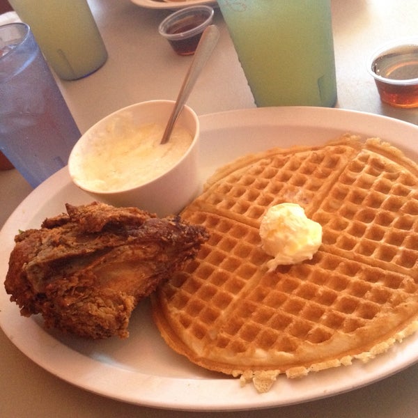 It's not Roscoe's but it's not bad either. Get chicken & waffles. I also like eggs with cheese & onions.