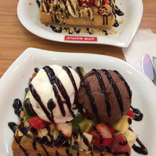 Photo taken at WAFFLE by Ece on 2/4/2016