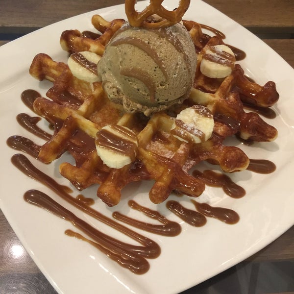 The coffee ice-cream with espresso butterscotch sauce waffle was excellent! It was so good! Would love to try the others too on my next visit!