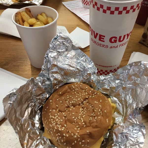 Photo taken at Five Guys by Giovanni G. on 9/30/2017