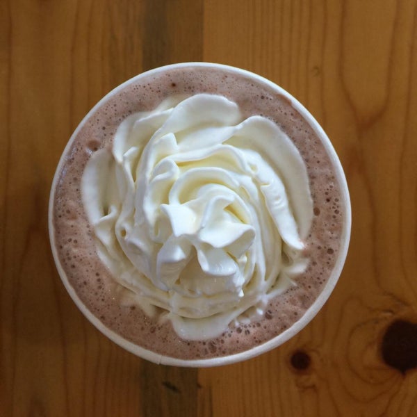 The hot cocoa is super creamy and delicious. I'd recommend getting to warm up on a chilly day.