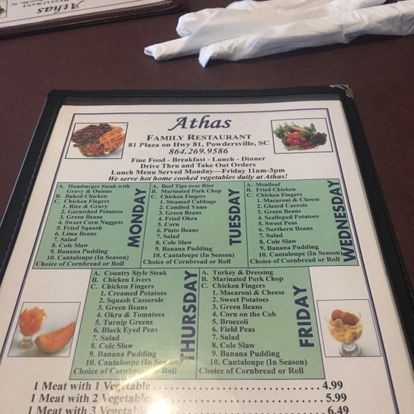 Athas Family Restaurant Menu Original Sale gbupresnenskij.ru