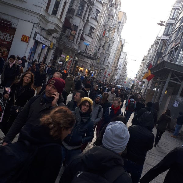 Photo taken at İstiklal Avenue by Ahmet İ. on 12/13/2018