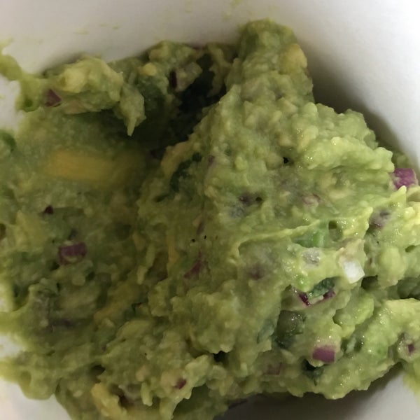 The homemade guac is really good.