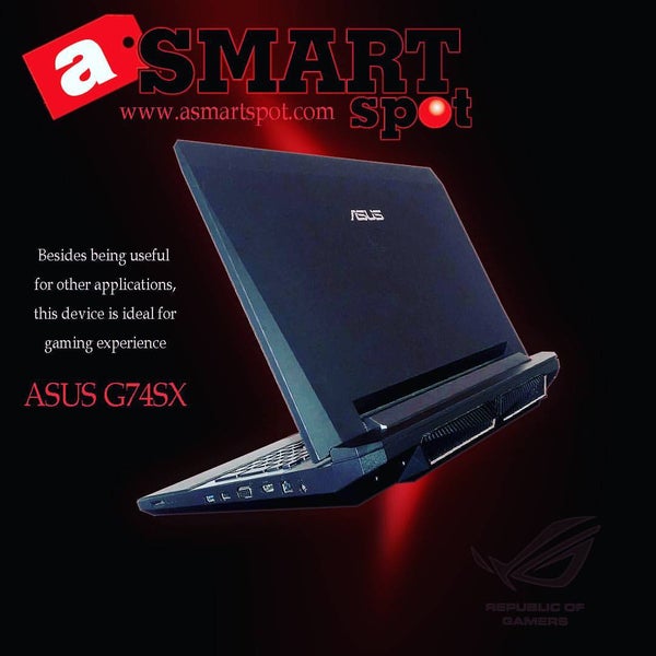 ASUS ROG G74SX 17.3” high-performance gaming laptop with Full HD Display. http://www.asmartspot.com/ #Asus #AsusRog #AsusLaptop #Rog #aSMARTspot #Cellphone #Smartphone #electronics #electronicstore