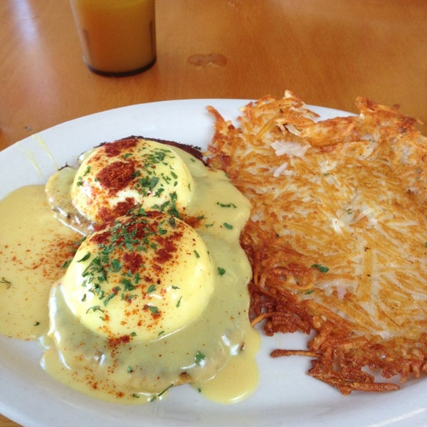 Try one of Benedicts, they are amazing. Actually every breakfast on the menu is really delish!