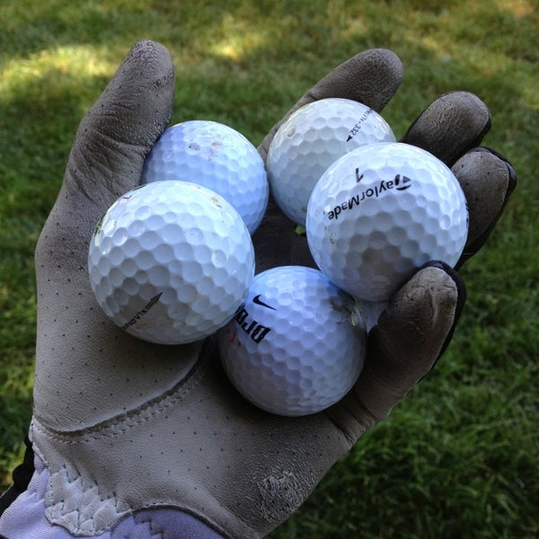 When the course is backed up, duck into the woods near the 5th green and you'll come out with dozens of balls.