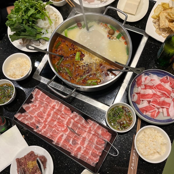 Best hot pot place near Harvard. All you can eat style, unlike their other locations.