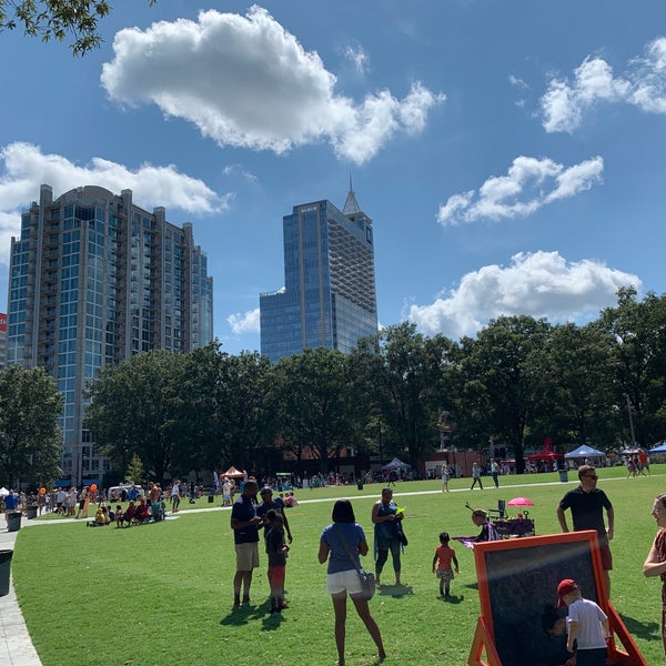 Photo taken at Moore Square by Andrew W. on 8/3/2019