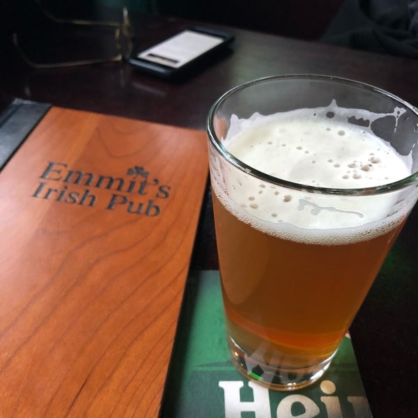 Photo taken at Emmit&#39;s Irish Pub by Lucille F. on 4/13/2018