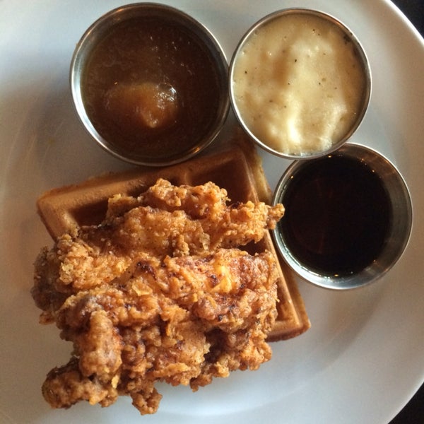 Great chicken and waffle!