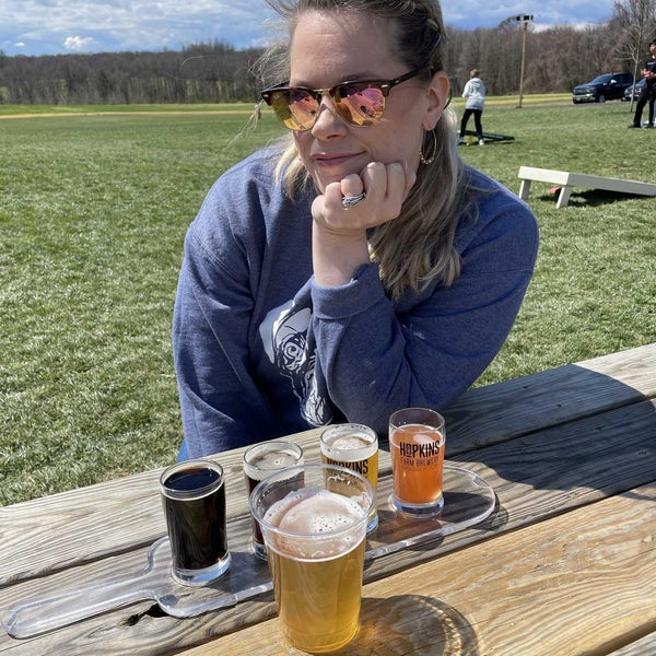 Photo taken at Hopkins Farm Brewery by Zach S. on 4/3/2022