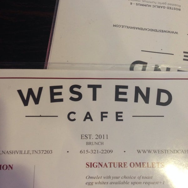รูปภาพถ่ายที่ West End Cafe โดย Steven D. เมื่อ 2/11/2014