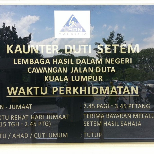 lhdn klang waktu operasi