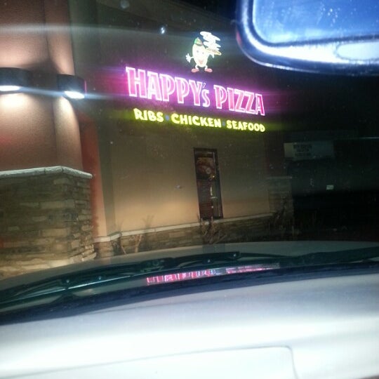 Photo taken at Happy&#39;s Pizza by Shorty S. on 2/7/2013