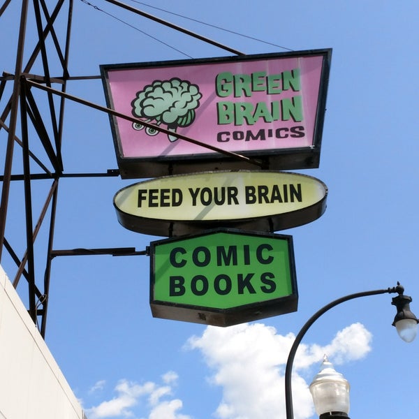 Photo taken at Green Brain Comics by Michael B. on 5/5/2018