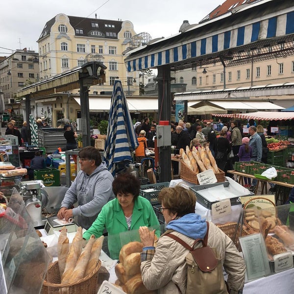 Photo taken at Karmelitermarkt by Matthew S. on 5/20/2017