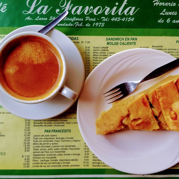 La Favorita Café in Miraflores