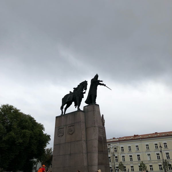 Photo taken at Great Duke Gediminas monument by SmS K. on 8/11/2018