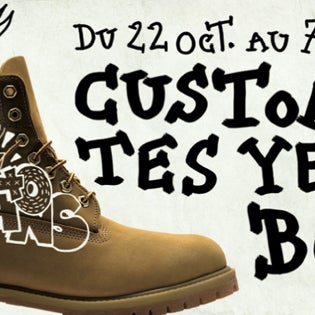 Jusqu'au 7 décembre faites-vous offrir un kit de customisation pour l'achat d'une paire de yellow boots au shop Timberland de Nantes Atlantis ! Découvrez aussi nos boots Timberland sur notre site.