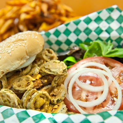 The old-fashioned Carolina burger, flashed with chili and slaw, is like an acquaintance one is always happy to run into.