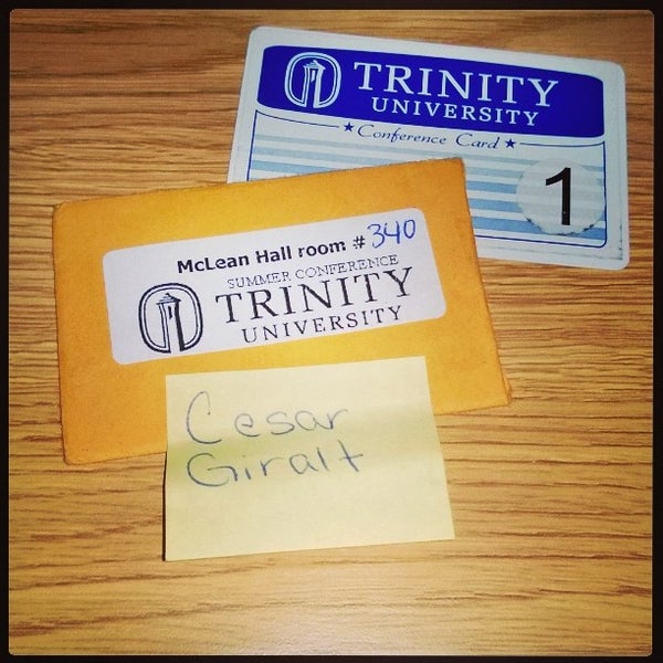 Photo taken at Trinity University by César G. on 6/21/2014